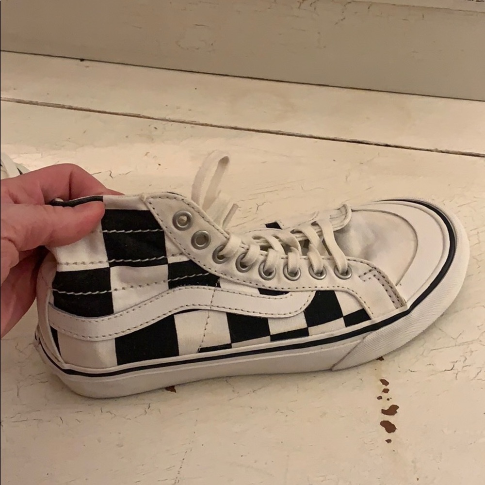 Worn once high top vans sneakers